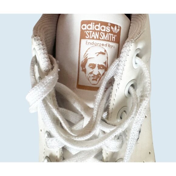 ADIDAS Stan Smith Gold & White Athletic Casual Sneaker Size 6 - Picture 8 of 8